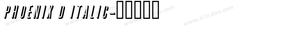 Phoenix D Italic字体转换